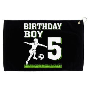 5 Year Old Soccer 5th Birthday Party Theme Grommeted Golf Towel