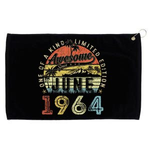 59 Year Old Awesome Since June 1964 59th Birthday Grommeted Golf Towel