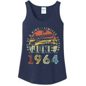 59 Year Old Awesome Since June 1964 59th Birthday Ladies Essential Tank