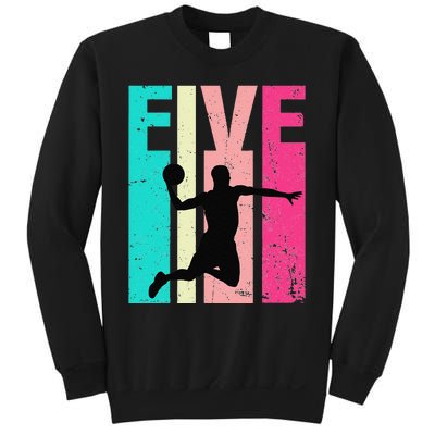 5 Years Old 5th Birthday Basketball Gift For Party Sweatshirt