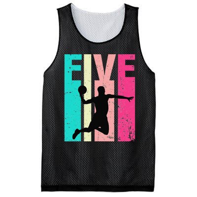 5 Years Old 5th Birthday Basketball Gift For Party Mesh Reversible Basketball Jersey Tank