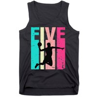 5 Years Old 5th Birthday Basketball Gift For Party Tank Top