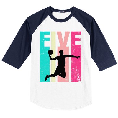 5 Years Old 5th Birthday Basketball Gift For Party Baseball Sleeve Shirt