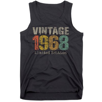 56 Year Old Gifts Vintage 1968 Limited Edition 56th Birthday Tank Top