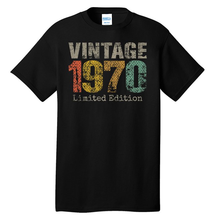 54 Year Old Gifts Vintage 1970 Limited Edition 54th Birthday Tall T-Shirt