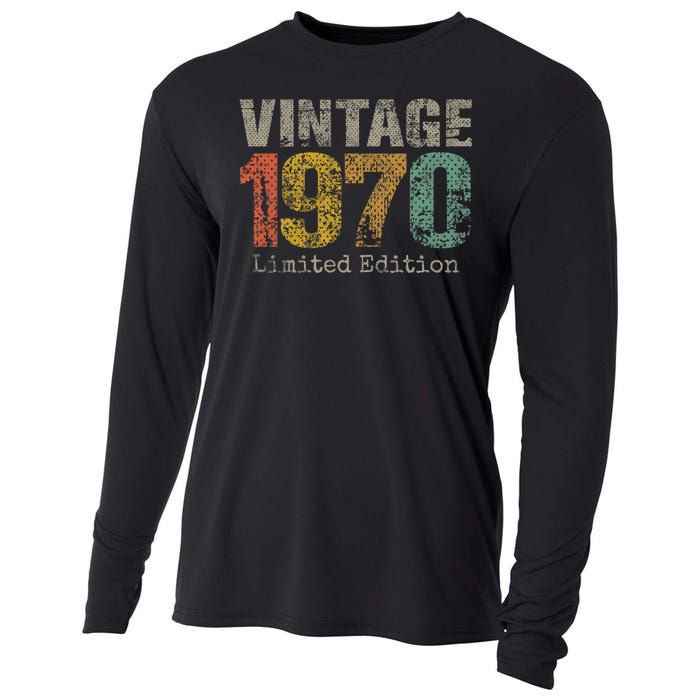 54 Year Old Gifts Vintage 1970 Limited Edition 54th Birthday Cooling Performance Long Sleeve Crew