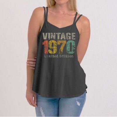 54 Year Old Gifts Vintage 1970 Limited Edition 54th Birthday Women's Strappy Tank