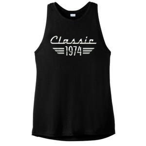 50 Year Old Gifts For Classic 1974 50th Birthday Ladies PosiCharge Tri-Blend Wicking Tank