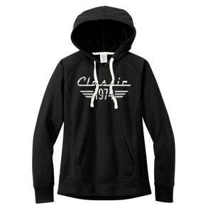 50 Year Old Gifts For Classic 1974 50th Birthday Women's Fleece Hoodie