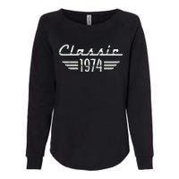 50 Year Old Gifts For Classic 1974 50th Birthday Womens California Wash Sweatshirt