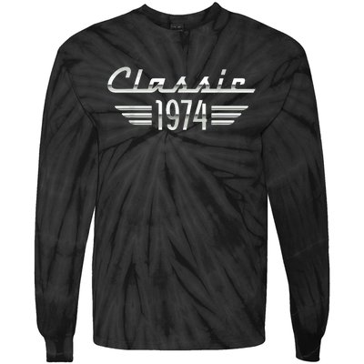 50 Year Old Gifts For Classic 1974 50th Birthday Tie-Dye Long Sleeve Shirt