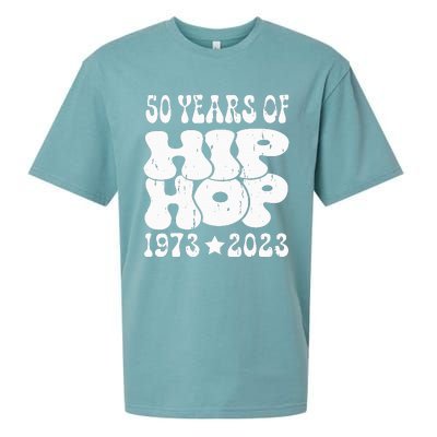 50 Years Old 50th Anniversary Of Hip Hop Sueded Cloud Jersey T-Shirt