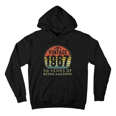 56 Year Old Birthday Vintage 1967 56th Birthday Hoodie