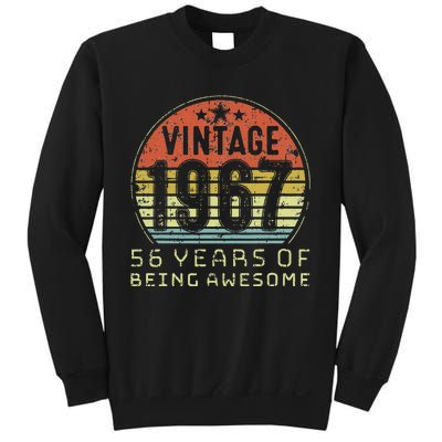 56 Year Old Birthday Vintage 1967 56th Birthday Sweatshirt