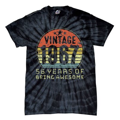 56 Year Old Birthday Vintage 1967 56th Birthday Tie-Dye T-Shirt