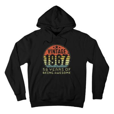 56 Year Old Birthday Vintage 1967 56th Birthday Tall Hoodie