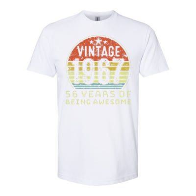 56 Year Old Birthday Vintage 1967 56th Birthday Softstyle CVC T-Shirt