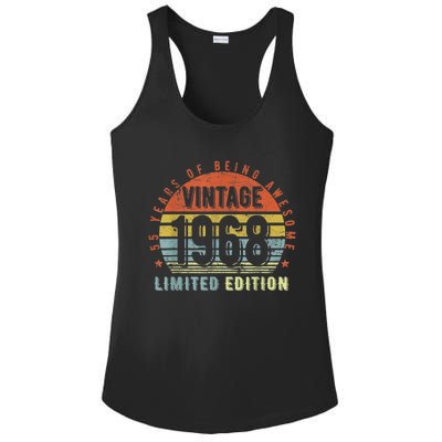 55 Year Old Gifts Vintage 1968 Limited Edition 55th Birthday Ladies PosiCharge Competitor Racerback Tank