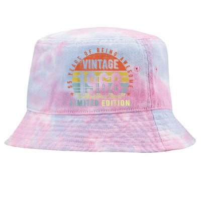 55 Year Old Gifts Vintage 1968 Limited Edition 55th Birthday Tie-Dyed Bucket Hat