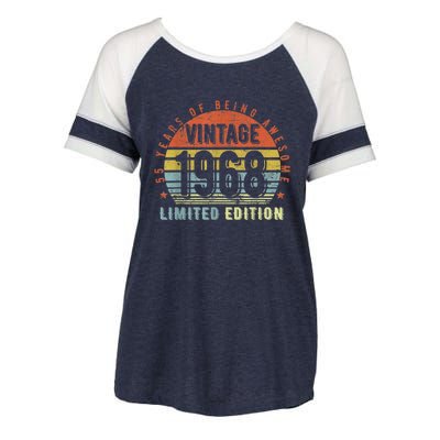 55 Year Old Gifts Vintage 1968 Limited Edition 55th Birthday Enza Ladies Jersey Colorblock Tee