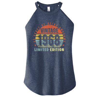 55 Year Old Gifts Vintage 1968 Limited Edition 55th Birthday Women’s Perfect Tri Rocker Tank