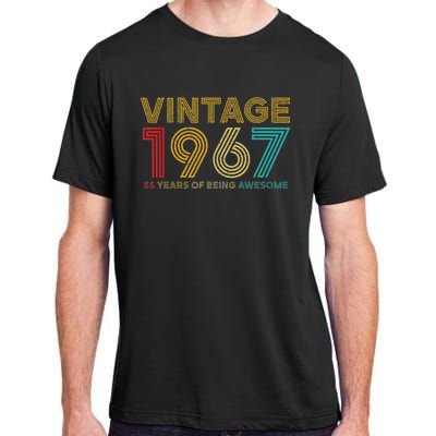 55 Year Old Vintage 1967 Limited Edition 55th Birthday Adult ChromaSoft Performance T-Shirt