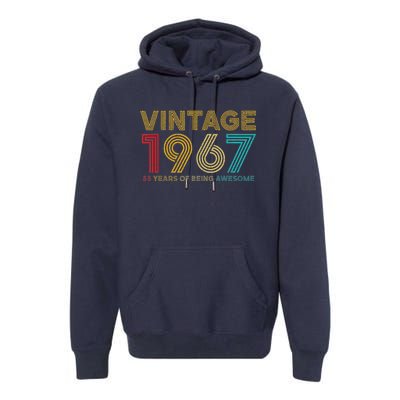 55 Year Old Vintage 1967 Limited Edition 55th Birthday Premium Hoodie