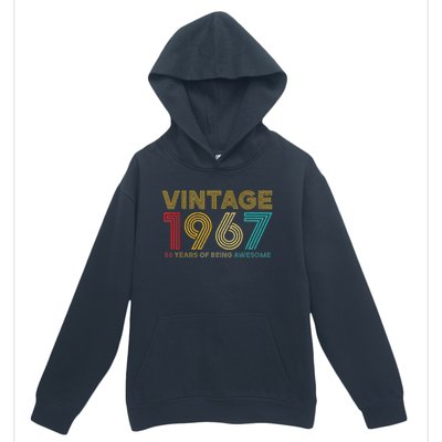 55 Year Old Vintage 1967 Limited Edition 55th Birthday Urban Pullover Hoodie