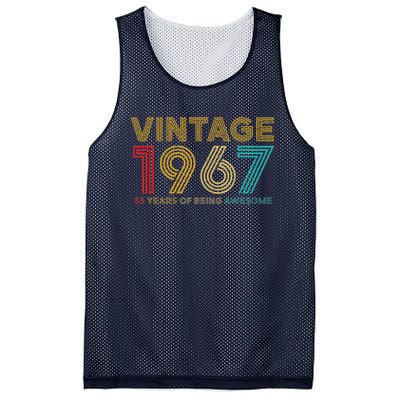 55 Year Old Vintage 1967 Limited Edition 55th Birthday Mesh Reversible Basketball Jersey Tank