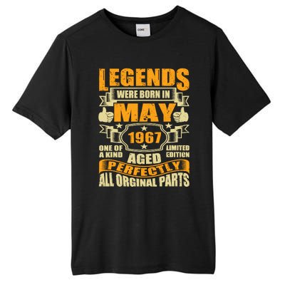 57 Years Old Legends Were Born In May 1967 57th Birthday Tall Fusion ChromaSoft Performance T-Shirt