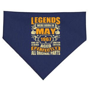 57 Years Old Legends Were Born In May 1967 57th Birthday USA-Made Doggie Bandana