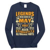 57 Years Old Legends Were Born In May 1967 57th Birthday Long Sleeve Shirt