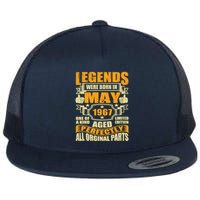 57 Years Old Legends Were Born In May 1967 57th Birthday Flatbill Hat