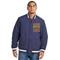 57 Years Old Legends Were Born In May 1967 57th Birthday Insulated Varsity Jacket