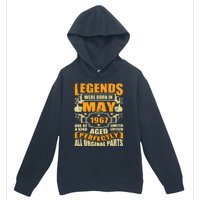 57 Years Old Legends Were Born In May 1967 57th Birthday Urban Pullover Hoodie