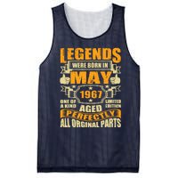 57 Years Old Legends Were Born In May 1967 57th Birthday Mesh Reversible Basketball Jersey Tank