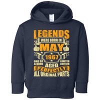 57 Years Old Legends Were Born In May 1967 57th Birthday Toddler Hoodie