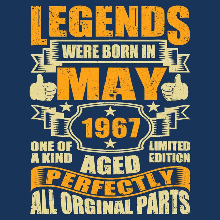 57 Years Old Legends Were Born In May 1967 57th Birthday Toddler Hoodie
