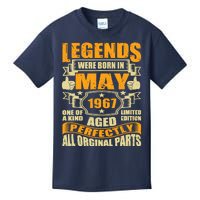 57 Years Old Legends Were Born In May 1967 57th Birthday Kids T-Shirt