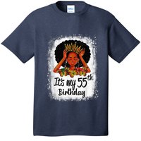 55 Years Old Black Melanin Wo Girl It's My 55th Birthday T-Shirt