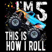 5 Year Old Gift Cool 5th Birthday Boy Gift For Monster Truck Car Lovers Bucket Hat