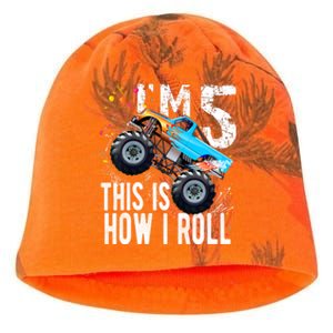 5 Year Old Gift Cool 5th Birthday Boy Gift For Monster Truck Car Lovers Kati - Camo Knit Beanie