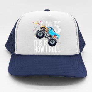 5 Year Old Gift Cool 5th Birthday Boy Gift For Monster Truck Car Lovers Trucker Hat