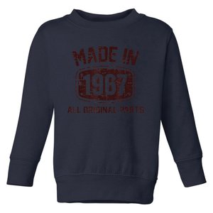 55 Years Old Made in 1967 All Original Parts 55th Birthday Toddler Sweatshirt