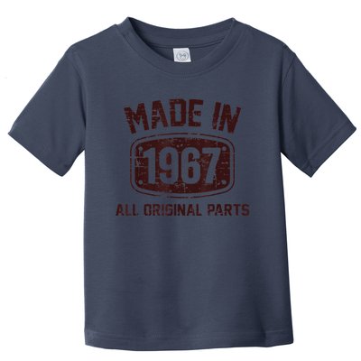 55 Years Old Made in 1967 All Original Parts 55th Birthday Toddler T-Shirt