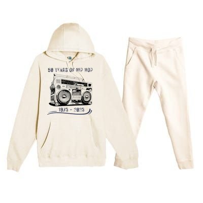 50 Years Of Hip Hop 50th Anniversary Of Rap Premium Hooded Sweatsuit Set