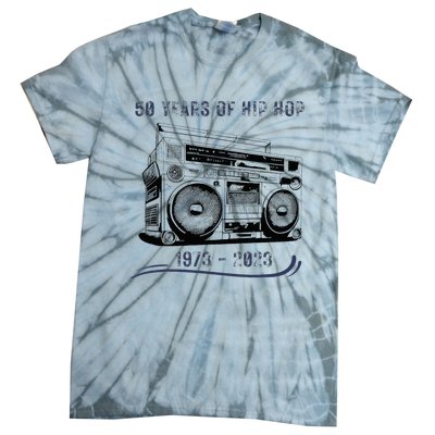 50 Years Of Hip Hop 50th Anniversary Of Rap Tie-Dye T-Shirt