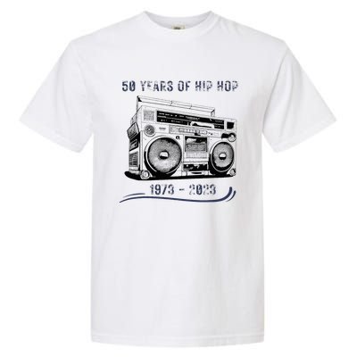 50 Years Of Hip Hop 50th Anniversary Of Rap Garment-Dyed Heavyweight T-Shirt