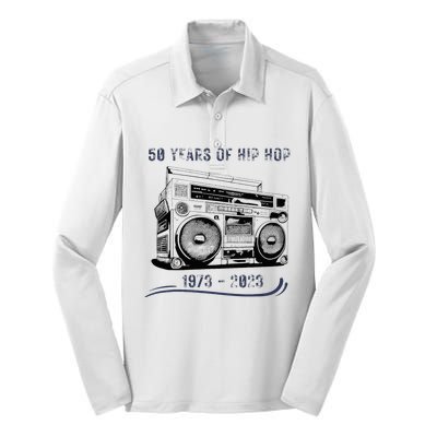 50 Years Of Hip Hop 50th Anniversary Of Rap Silk Touch Performance Long Sleeve Polo