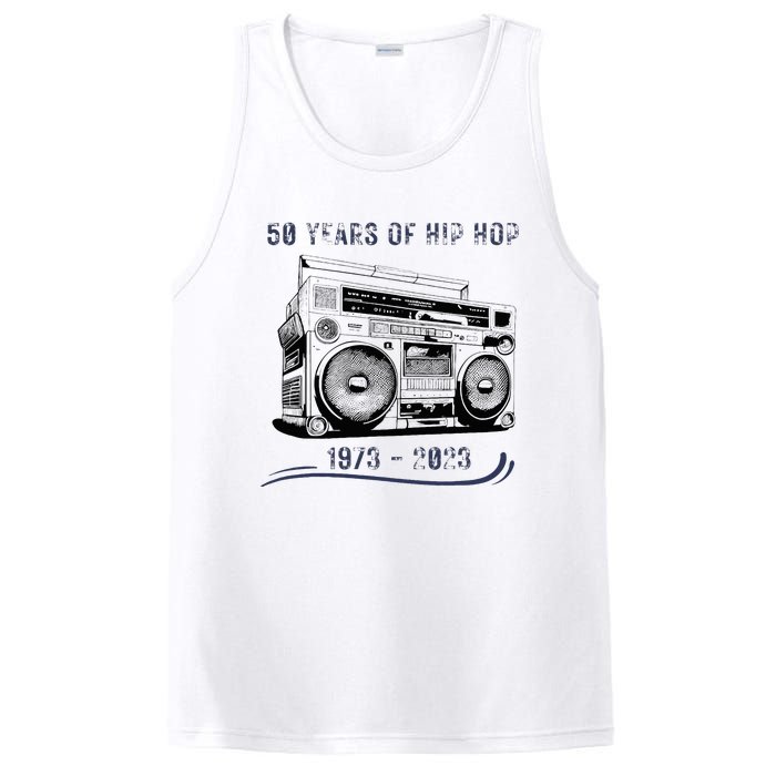 50 Years Of Hip Hop 50th Anniversary Of Rap PosiCharge Competitor Tank